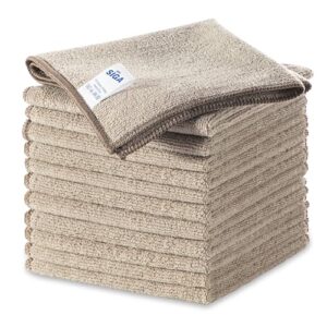 MR.SIGA Mikrofasertücher, streifenfreie Reinigungstücher, 12er Pack