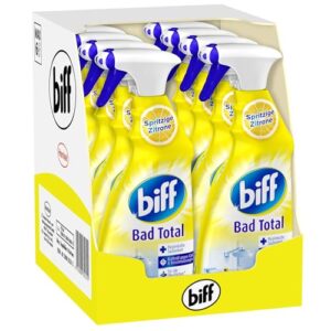 Biff Bad Total Badreiniger Zitrus Frische (8x750ml), Stress-Frei-Paket