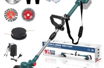 Hengriacly Akku Rasentrimmer für Makita Akku, Freischneider & Motorsense