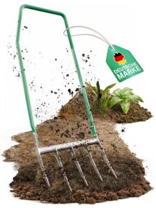 Smabix Grabegabel mit 5 Zinken, Broadfork, Doppelgrabegabel, Spatengabel