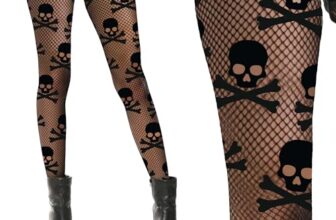 FIESTAS GUIRCA | Kostüm-Strumpfhose Damen Totenkopf – Netzoptik – Schwarz