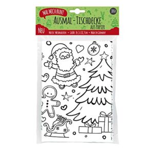 Mal Mich Bunt Ausmal-Tischdecke aus Papier Weihnachten