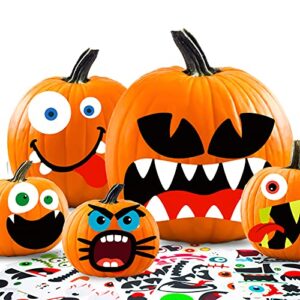 JYUYNY Halloween Kürbis Sticker Deko, 35 Lustige und Klassische Kürbisausdrücke Aufkleber Trick Or Treat Aufkleber Party Gefälligkeiten für Halloween Kürbis Festival Party Dekoration