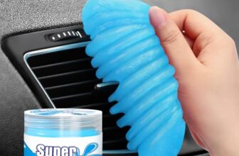 TeSabMi Reinigungsknete Auto – Wiederverwendbares Auto Reinigungsgel für den Innenraum, entfernt Staub aus Lüftung & Spalten, auch als Tastaturreiniger/Keyboard Cleaner