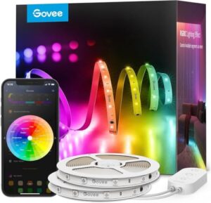 Govee LED Strip 30m, Smart RGBIC LED Streifen Lichterkette mit Alexa