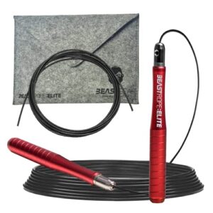 Beast Gear Springseil für Erwachsene – Fitness-Speed-Rope – Indoor-/Outdoor-Sprungseil für Ausdauer, Abnehmen, Boxen, Sport, MMA, Cardio – Gym Zubehör