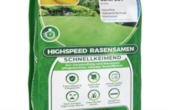 Rasensamen schnellkeimend Sommer 1kg – TEST SEHR GUT – Grassamen schnellkeimend Rasen Nachsaat Made in Germany – Rasensaat 40qm – Rasensamen Sommer Samen von Natureflow