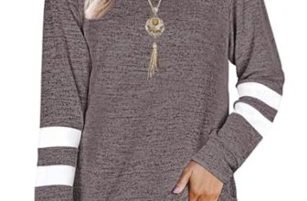 MOLERANI Sweatshirt Damen Rundhals Langarm Pullover Oberteile Schwarz Pink XL