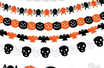 TaimeiMao 5 STK Halloween Deko Set,Halloweens Girlande,Halloweendecoration
