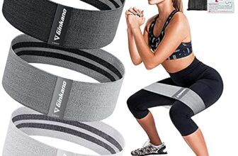 Resistance Bands, Fitness Bands, Hip Resistance Bands Set with Strong Elasticity, Tensile Strength, Non-Slip Training Band, for Hips, Legs, Pilates, Yoga, Strength Training