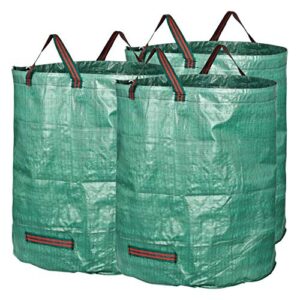 GardenMate 3X 272l Gartensack Laubsack Gartenabfallsack stabil – Gartensäcke für Gartenabfälle – Laubsäcke Rasenschnitt – Grünschnittsäcke faltbar, groß, robust aus Polypropylen-Gewebe 150GSM