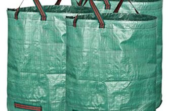 GardenMate 3X 272l Gartensack Laubsack Gartenabfallsack stabil – Gartensäcke für Gartenabfälle – Laubsäcke Rasenschnitt – Grünschnittsäcke faltbar, groß, robust aus Polypropylen-Gewebe 150GSM