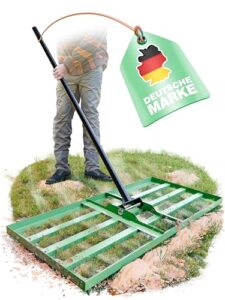 Rasenrakel 75 x 35 cm, Nivellierrechen, Rasenglätter, Leveling Rake