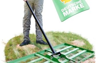 Rasenrakel 75 x 35 cm, Nivellierrechen, Rasenglätter, Leveling Rake