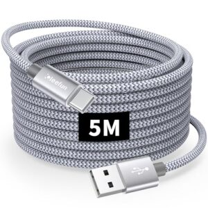 CLEEFUN USB C Kabel 5 m, Schell Ladekabel USB C auf USB für PS5 Controller