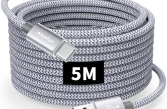 CLEEFUN USB C Kabel 5 m, Schell Ladekabel USB C auf USB für PS5 Controller
