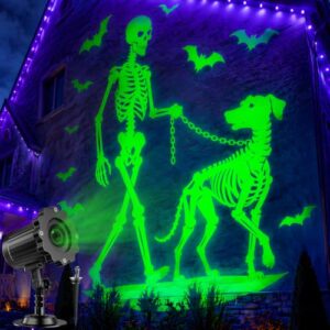 Halloween Deko 3D Dynamische Skelett Das Einen Hund Ausführt