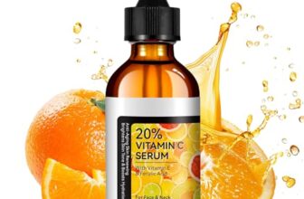 Vitamin C Serum Gesicht 60 ml – 20% Vitamin C Serum Hochdosiert mit Vitamin E & Hyaluronsäure | Anti-Aging & Hauterneuerung | Hautaufhellung & Feuchtigkeitsserum Vitamin C für Gesicht | Parfümfrei