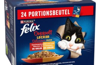FELIX Doppelt Lecker Nassfutter für Katzen Geschmacksvielfalt vom Land 24 Beutel