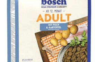 bosch HPC Adult mit Fisch & Kartoffel | Hundetrockenfutter für ausgewachsene Hunde aller Rassen | 1 x 15 kg