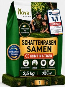 Schattenrasen Samen schnellkeimend 2,5kg Grassamen Rasensamen Rasensaat