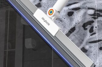 Gummiabzieher für den Boden, 157,5 cm langer Griff, Fensterabzieher, 2 Reinigungstücher, Silikon-Tierhaarentferner, magischer Besen entfernt Wasserflecken, Flecken, Fett und Haare von Glasoberflächen.