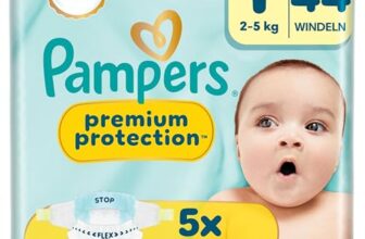 Pampers Premium Protection Größe 1, 44 Windeln, 2kg-5kg