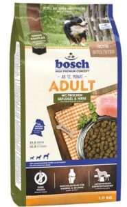 Bosch HPC Adult Hundefutter trocken mit frischem Geflügel & Hirse, 1 kg