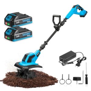 Yofidra Akku-Bodenhacke Gartenfräse 600W, 23cm Arbeitsbreite