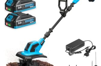 Yofidra Akku-Bodenhacke Gartenfräse 600W, 23cm Arbeitsbreite