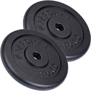 ScSPORTS® Hantelscheiben 30mm Set 2–120 kg aus Gusseisen
