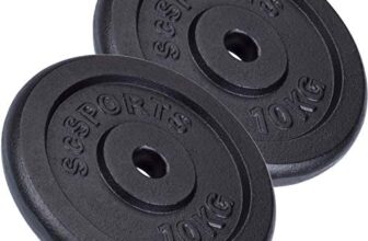 ScSPORTS® Hantelscheiben 30mm Set 2–120 kg aus Gusseisen