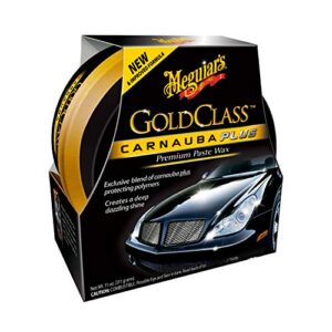 Meguiar’s Gold Class Carnauba Plus Premium Paste Wax 311g – Langanhaltende Carnauba-Polymer-Mischung für tiefen Glanz und reflektierende Oberfläche, sicher für Klarlack und glänzende Lackierungen