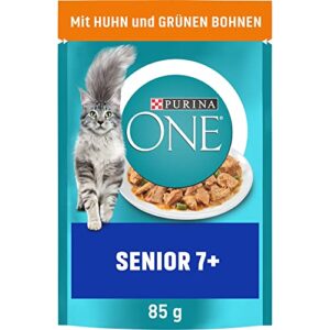 PURINA ONE Senior 7+, zarte Stückchen in Sauce mit Huhn, 26 x 85g