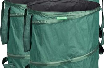 GardenMate 3x Pop-up Gartensack 85l – Selbstaufstellend aus robustem Polyester Oxford 600D Gewebe