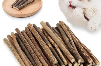 OSDUE 32 Stück Katzenminze Sticks, Matatabi-Kausticks, Katzenminze Spielzeug Katzen Kauhölzer Sticks für Katzen Zahnpflege & Gegen Mundgeruch Natürlich Sicher Katzensticks Kausticks Set