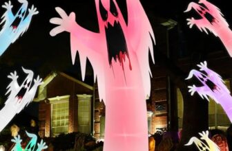 Danxilu 2,4m XXL Halloween Aufblasbar Geist Outdoor Deko