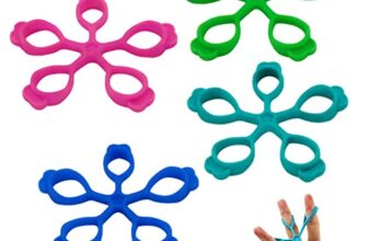 TUKEVA 4 Stück Fingertrainer Fingerstärken-Trainer Handwiderstandsbänder