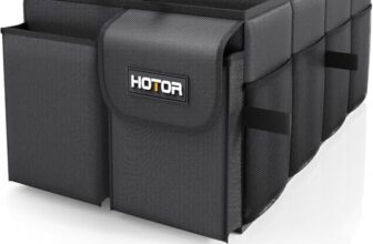 HOTOR Kofferraum Organizer – Faltbarer Auto Kofferraum Organizer 2 Fächern
