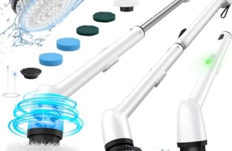 Elektrische Reinigungsbürste, IPX7-Wasserdichte & 3 Grifflängen, Weiß