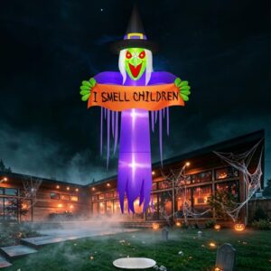 Danxilu 3,6m XXL Halloween Aufblasbare Schwebende Hexe Outdoor Deko