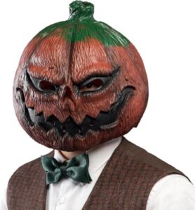 Esdallina Halloween Dekoration Kostüm Party Latex Kopfmasken Kürbis