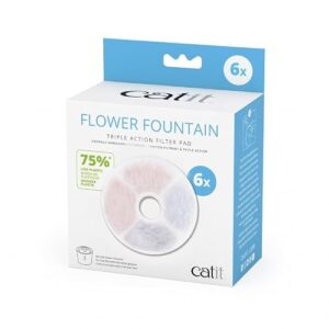 Catit Triple Action Filter rahmenlos, Filter für die catit Blumentrinkbrunnen, 6er Pack