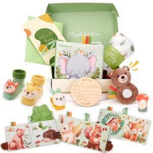 hahaland 9-teiliges Baby Geschenk, Babygeschenke zur Geburt Mädchen Junge