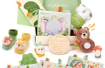 hahaland 9-teiliges Baby Geschenk, Babygeschenke zur Geburt Mädchen Junge