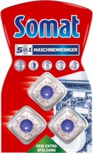 Somat 5in1 Maschinenreiniger (3 Tabs), Anti-Kalk Geschirrspüler-Reiniger