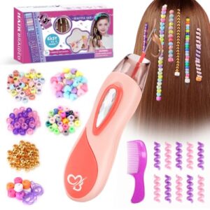 Geschenk Mädchen 5 6 7 8 9 10 Jahre: Haarschmuck Mädchen DIY Haarperlen Set