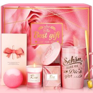 Geschenke für Frauen, Geburtstagsgeschenk für Frauen Geschenkset Pink Schön