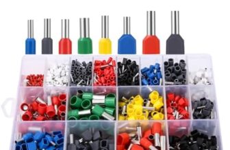 LEAZZLE 1200 Stück Aderendhülsen Set, Twin Aderendhülsen Set, Enthält Single Aderendhülsen 0.3~16mm² und 0.5~6mm² Twin Aderendhülsen für DIY Elektronische Produkte