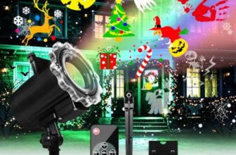 MOSSNDAR Halloween Projektor Outdoor Deko 16HD Multi-Festivals Slides